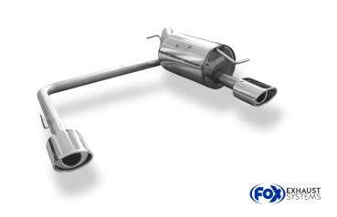 Endschalldämpfer Ausgang rechts/links Durchmesser 63,5 - 115x85 Typ 33 rechts/links passend für: Toyota Yaris Yaris TS P1